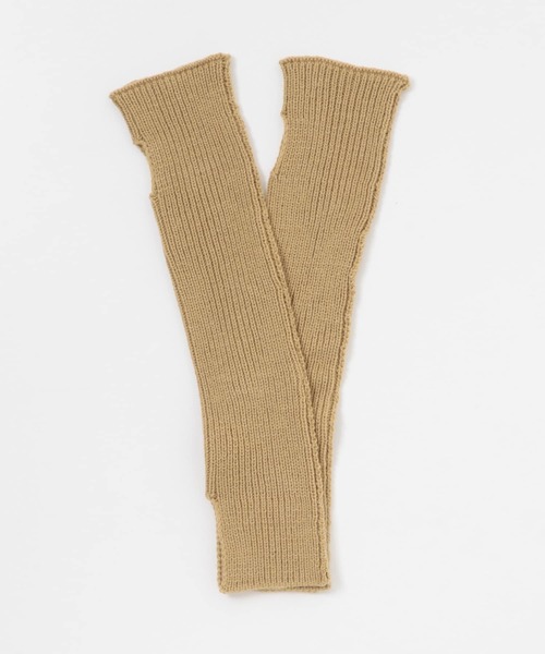 KBF（ケイビーエフ）の「スリットリブアームウォーマー（手袋・レディース・ベージュ/キャメル/チャコールグレー・ONE）」の5枚目の写真