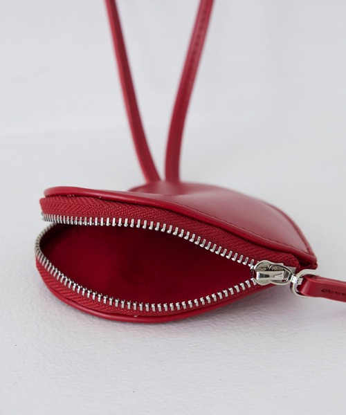 EFOLE（エフォル）の「Heart keyring charm pouch / ハート キーリング チャーム ポーチ（エコバッグ/サブバッグ・レディース・レッド/ブラック/ゴールド・FREE）」の5枚目の写真