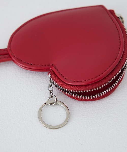 EFOLE（エフォル）の「Heart keyring charm pouch / ハート キーリング チャーム ポーチ（エコバッグ/サブバッグ・レディース・レッド/ブラック/ゴールド・FREE）」の6枚目の写真