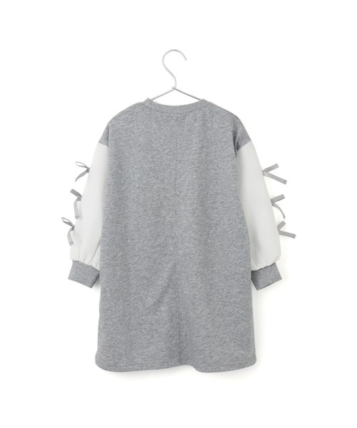 MAKE YOUR DAY（メイクユアデイ）の「リボンいっぱいワンピース■80～140cm（ワンピース・キッズ・グレー/ブラック・130/90/80/120/140/100/110）」の11枚目の写真