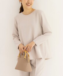 NOLLEY’S | 《セットアップ対応》ウォッシャブルストレッチダブルクロスバックフレアブラウス(シャツ/ブラウス)
