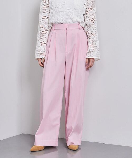 UNITED ARROWS(ユナイテッドアローズ)の「ダブルタック イージー パンツ(その他パンツ・レディース・ライトピンク/ホワイト/ネイビー・38/36/34)」の17枚目の写真