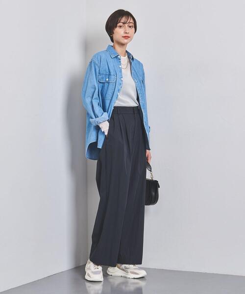 UNITED ARROWS(ユナイテッドアローズ)の「ダブルタック イージー パンツ(その他パンツ・レディース・ライトピンク/ホワイト/ネイビー・38/36/34)」の22枚目の写真