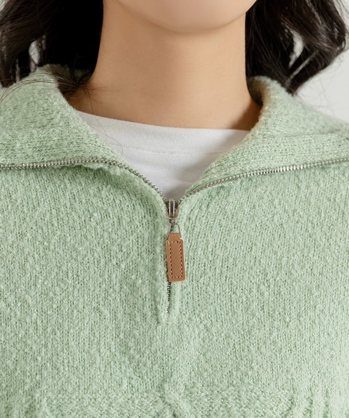 マークアンドロナ　22AW ハーフジップ　ハイネックスウェット　ニット マークアンドロナ 22AW ハーフジップ ハイネックスウェット ニット