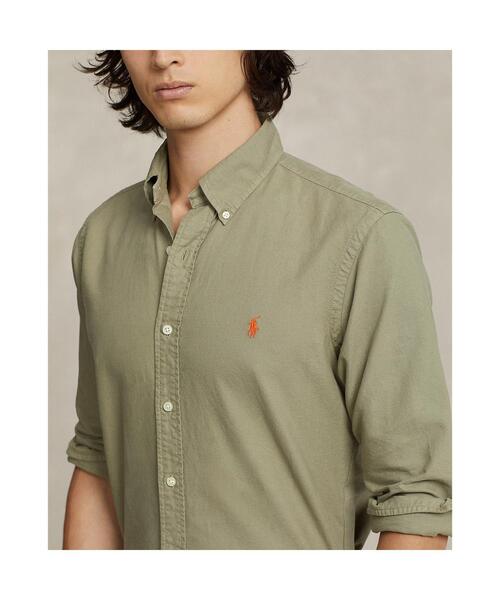 POLO RALPH LAUREN（ポロ ラルフ ローレン）の「クラシック フィット ガーメントダイド オックスフォード シャツ（シャツ/ブラウス・メンズ・グリーン・S/L/M/XS/XL）」の5枚目の写真