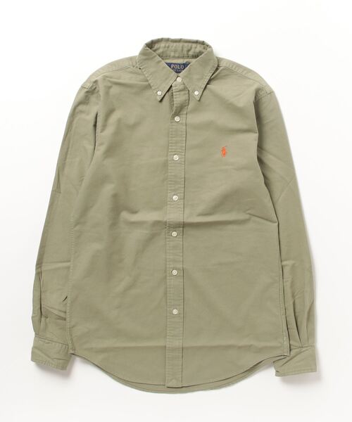 POLO RALPH LAUREN（ポロ ラルフ ローレン）の「クラシック フィット ガーメントダイド オックスフォード シャツ（シャツ/ブラウス・メンズ・グリーン・S/L/M/XS/XL）」の7枚目の写真