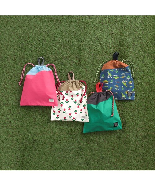 BREEZE（ブリーズ）の「巾着(L)（その他雑貨・キッズ・グリーン/ブルー/アイボリー/ピンク・LARGE）」の5枚目の写真