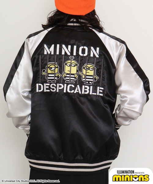 MINIONS（ミニオンズ）の「Minions ミニオンズ スカジャン（スカジャン・レディース・ブラック×シルバー/ブラック×ブラック・L/M/LL）」の11枚目の写真