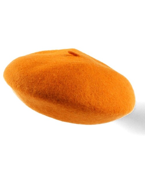 EDWIN（エドウィン）の「【Ou? by EDWIN】ロゴ刺繍ベレー帽（ハンチング/ベレー帽・キッズ・ブラック/オレンジ・L/M）」の4枚目の写真