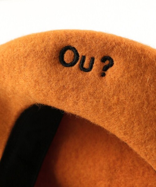 EDWIN（エドウィン）の「【Ou? by EDWIN】ロゴ刺繍ベレー帽（ハンチング/ベレー帽・キッズ・ブラック/オレンジ・L/M）」の7枚目の写真