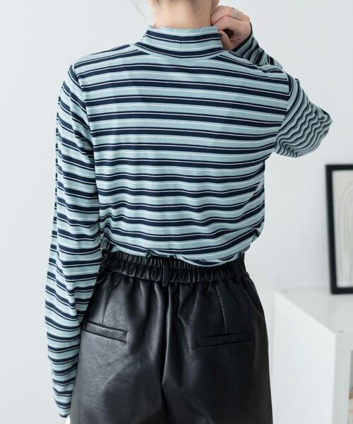 WEGO（ウィゴー）の「WEGO/マルチボーダーロンT（Tシャツ/カットソー・レディース・ブラック/ネイビー・FREE）」の16枚目の写真