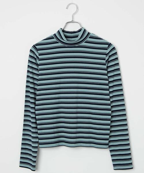 WEGO（ウィゴー）の「WEGO/マルチボーダーロンT（Tシャツ/カットソー・レディース・ブラック/ネイビー・FREE）」の19枚目の写真