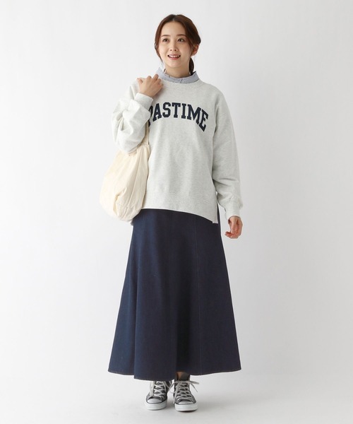 GLOBAL WORK（グローバルワーク）の「GOODデニムフレアスカート/986896（デニムスカート・レディース・ネイビー/グレイッシュベージュ/ブルー・MEDIUM/LARGE）」の13枚目の写真