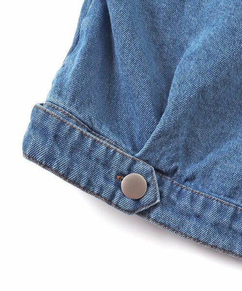 algy（アルジー）の「レースアップタンタケGジャン（デニムジャケット・キッズ・ブラック/サックスブルー・MEDIUM/SMALL/X-SMALL/XX-SMALL）」の9枚目の写真