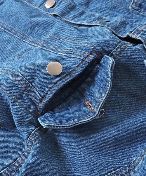 algy（アルジー）の「レースアップタンタケGジャン（デニムジャケット・キッズ・ブラック/サックスブルー・MEDIUM/SMALL/X-SMALL/XX-SMALL）」の16枚目の写真