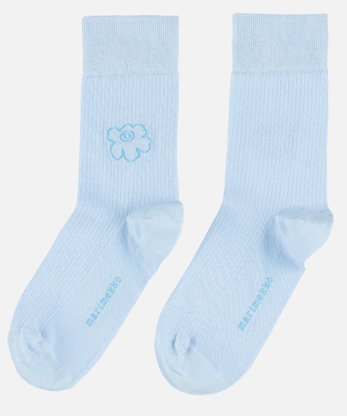 marimekko(マリメッコ)の「Unikko / Taipuisa socks(ソックス/靴下・レディース・ホワイト/オレンジ/ブラック/サックスブルー/グリーン・34/40/37)」の4枚目の写真