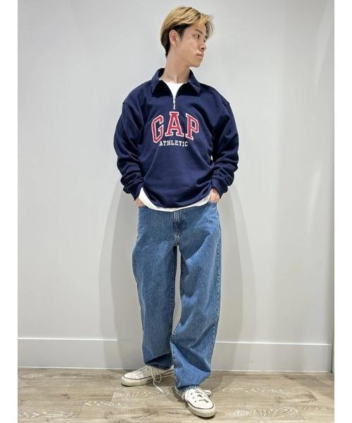GAP（ギャップ）の「ウォッシュウェル バギーデニム（デニムパンツ・メンズ・ライトインディゴブルー・28W 30L/29W 30L/30W 30L/32W 30L/31W 32L/32W 32L/34W 32L/36W 32L/31W 30L/33W 32L）」の21枚目の写真