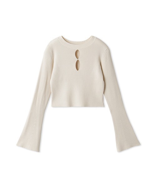 LILY BROWN（リリーブラウン）の「ホールデザインリブニットトップス（ニット/セーター・レディース・その他/ピンク/ホワイト/ブラック・FREE）」の17枚目の写真