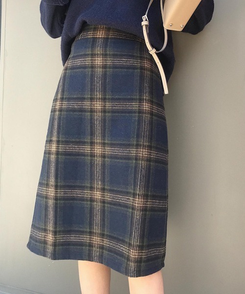 Miniministore(ミニミニストア)の「チェックスカート レディース(スカート・レディース・ネイビー/グレー・XL/L/M)」の2枚目の写真
