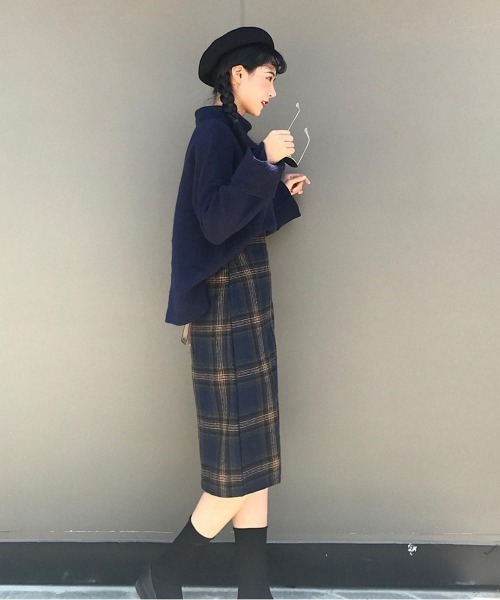 Miniministore(ミニミニストア)の「チェックスカート レディース(スカート・レディース・ネイビー/グレー・XL/L/M)」の8枚目の写真