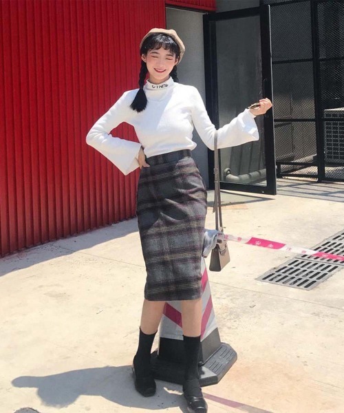 Miniministore(ミニミニストア)の「チェックスカート レディース(スカート・レディース・ネイビー/グレー・XL/L/M)」の10枚目の写真