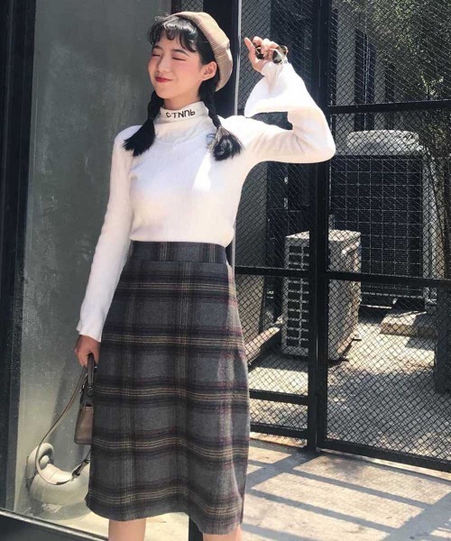 Miniministore(ミニミニストア)の「チェックスカート レディース(スカート・レディース・ネイビー/グレー・XL/L/M)」の11枚目の写真