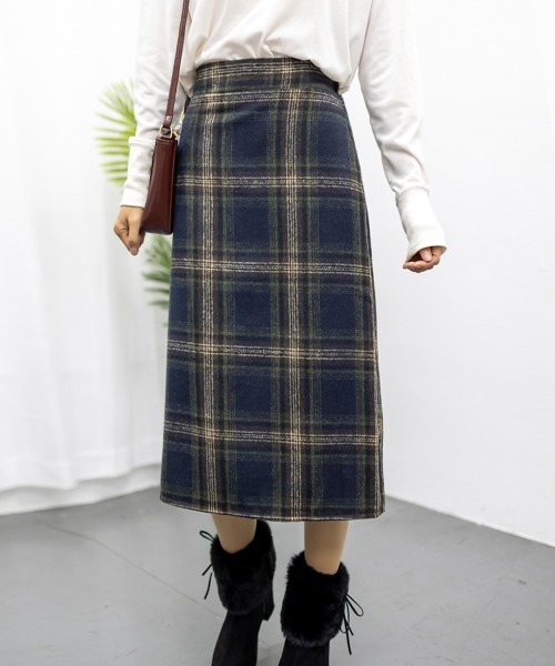 Miniministore(ミニミニストア)の「チェックスカート レディース(スカート・レディース・ネイビー/グレー・XL/L/M)」の14枚目の写真