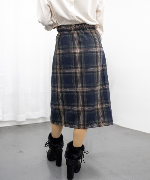 Miniministore(ミニミニストア)の「チェックスカート レディース(スカート・レディース・ネイビー/グレー・XL/L/M)」の16枚目の写真