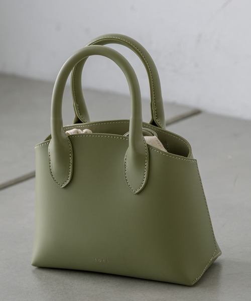 loti(ロティ)の「【EC限定】loti 巾着付きミニハンドルBAG(ハンドバッグ・レディース・ブラック/ブラウン/グリーン・ONE SIZE)」の8枚目の写真
