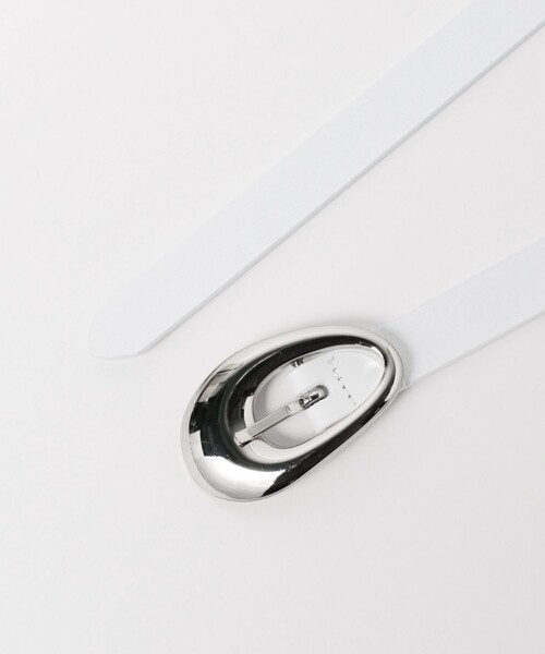 Demi-Luxe BEAMS（デミルクス ビームス）の「Demi-Luxe BEAMS / ラウンドバックル ベルト（ベルト・レディース・ホワイト・ONE SIZE）」の3枚目の写真