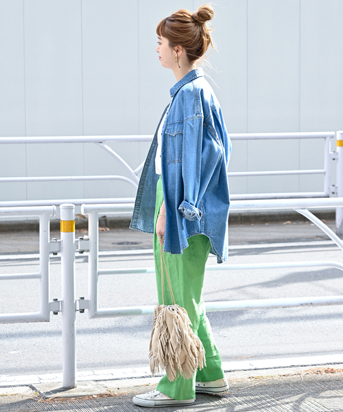 B.C STOCK（ベーセーストック）の「フレンチリネンパンツ（その他パンツ・レディース・ライトグリーン/レッド系その他/ブラック/カーキ/ブラック系その他・FREE）」の6枚目の写真