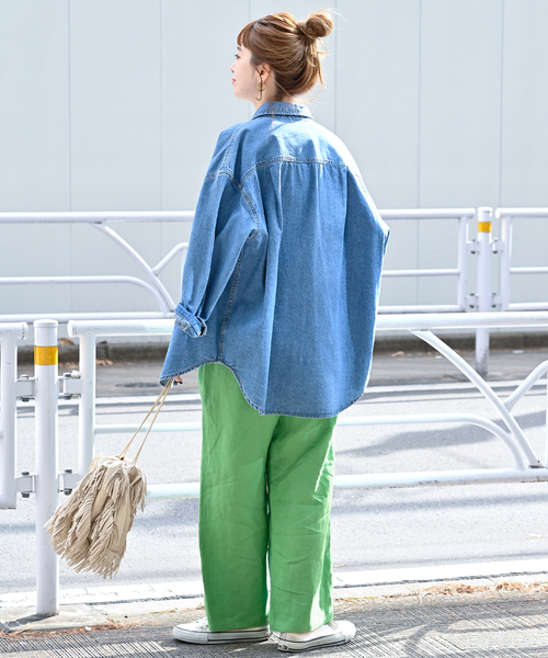 B.C STOCK（ベーセーストック）の「フレンチリネンパンツ（その他パンツ・レディース・ライトグリーン/レッド系その他/ブラック/カーキ/ブラック系その他・FREE）」の7枚目の写真