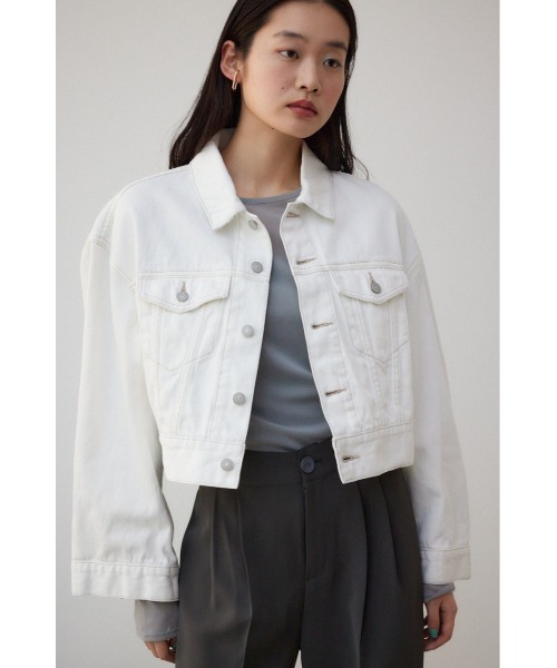 あ*ま様 LAUREN JEANS CO. ホワイトデニムジャケット AZUL by moussy（アズールバイマウジー）の「ワイドスリーブ