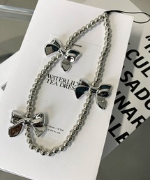 non-hedge（ノンヘッジ）の「リボンモチーフメタルチェーン携帯ストラップ（スマホグッズ・レディース）」