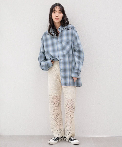 LOWRYS FARM（ローリーズファーム）の「ニットクロシェパンツ 105931（その他パンツ・レディース・アイボリー/その他/ブラック・FREE）」の12枚目の写真