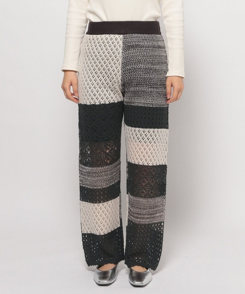 LOWRYS FARM（ローリーズファーム）の「ニットクロシェパンツ 105931（その他パンツ・レディース・アイボリー/その他/ブラック・FREE）」の18枚目の写真