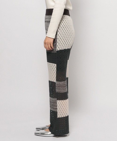 LOWRYS FARM（ローリーズファーム）の「ニットクロシェパンツ 105931（その他パンツ・レディース・アイボリー/その他/ブラック・FREE）」の19枚目の写真