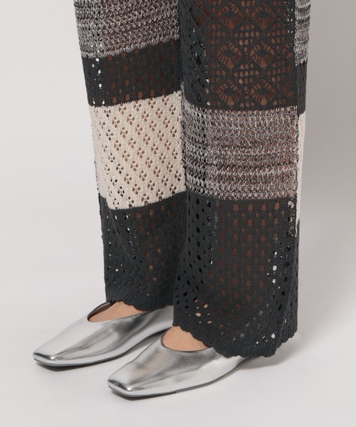 LOWRYS FARM（ローリーズファーム）の「ニットクロシェパンツ 105931（その他パンツ・レディース・アイボリー/その他/ブラック・FREE）」の22枚目の写真