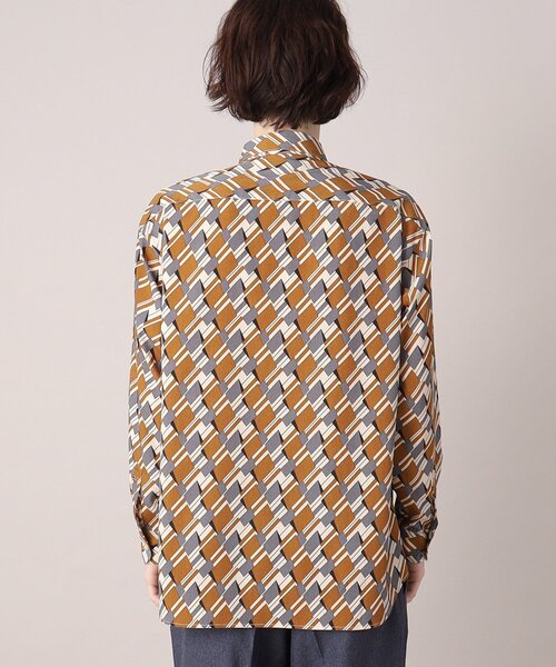 THE SHOP TK （ザ ショップ ティーケー ）の「◆プリントデザインレギュラーカラーシャツ（シャツ/ブラウス・メンズ・ホワイト系8/キャメル/ピンク系9/ネイビー系/ホワイト系5/ネイビー系2・02/03/04）」の9枚目の写真