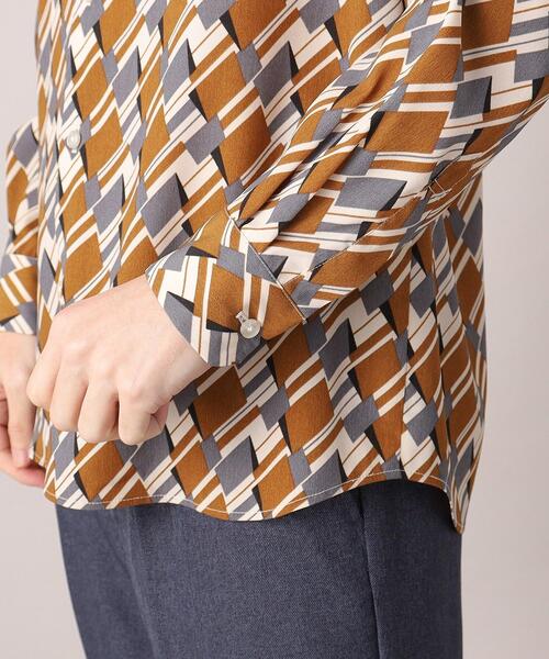 THE SHOP TK （ザ ショップ ティーケー ）の「◆プリントデザインレギュラーカラーシャツ（シャツ/ブラウス・メンズ・ホワイト系8/キャメル/ピンク系9/ネイビー系/ホワイト系5/ネイビー系2・02/03/04）」の11枚目の写真