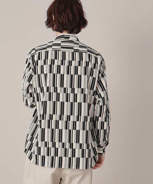 THE SHOP TK （ザ ショップ ティーケー ）の「◆プリントデザインレギュラーカラーシャツ（シャツ/ブラウス・メンズ・ホワイト系8/キャメル/ピンク系9/ネイビー系/ホワイト系5/ネイビー系2・02/03/04）」の16枚目の写真