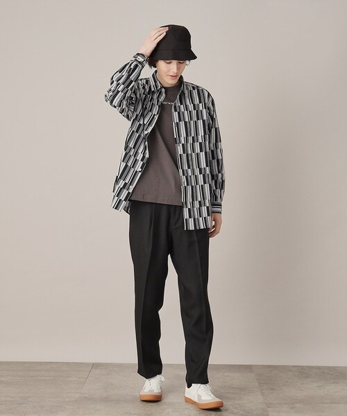 THE SHOP TK （ザ ショップ ティーケー ）の「◆プリントデザインレギュラーカラーシャツ（シャツ/ブラウス・メンズ・ホワイト系8/キャメル/ピンク系9/ネイビー系/ホワイト系5/ネイビー系2・02/03/04）」の22枚目の写真