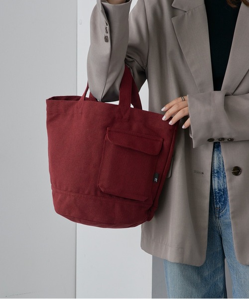 ROOTOTE(ルートート)の「【ROOTOTE】SN.デリ.リサイクルコットン-D トートバッグ 1017(トートバッグ・レディース・グレー/ブラック/アイボリー/カーキ/グリーン/ラベンダー/グリーン系1/イエロー/ライトパープル/レッド・FREE)」の10枚目の写真