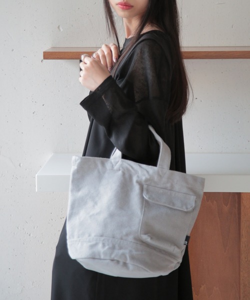 ROOTOTE(ルートート)の「【ROOTOTE】SN.デリ.リサイクルコットン-D トートバッグ 1017(トートバッグ・レディース・グレー/ブラック/アイボリー/カーキ/グリーン/ラベンダー/グリーン系1/イエロー/ライトパープル/レッド・FREE)」の22枚目の写真