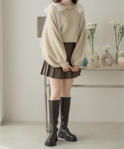 セール】2wayチュールリボントップス／WEB/EC限定商品（Tシャツ