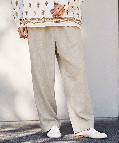 EDIFICE(エディフィス)の「スラブギャバ 1タックイージーパンツ(スラックス・メンズ・ブラック/ブラウン/ベージュ・SMALL/MEDIUM/LARGE)」の16枚目の写真