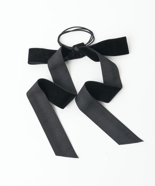 WEGO（ウィゴー）の「WEGO/ベロアリボンゴム（ヘアゴム・レディース・ブラック・FREE）」の6枚目の写真