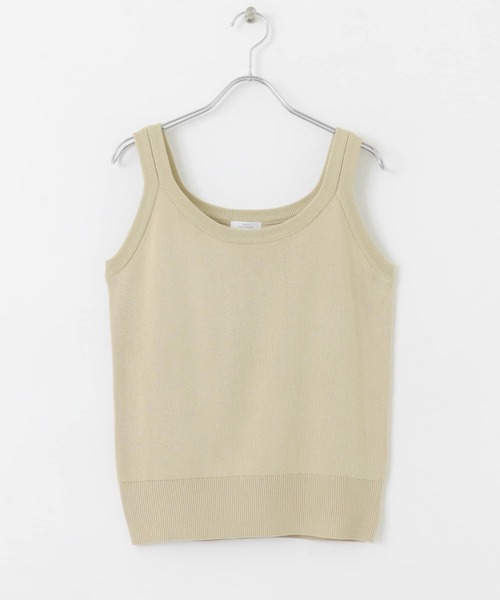 ITEMS URBANRESEARCH(アイテムズ アーバンリサーチ)の「ニットタンクトップ(タンクトップ・レディース・ブラック/ライトベージュ/モカ・FREE)」の10枚目の写真