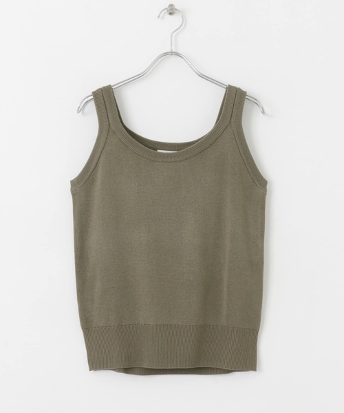 ITEMS URBANRESEARCH(アイテムズ アーバンリサーチ)の「ニットタンクトップ(タンクトップ・レディース・ブラック/ライトベージュ/モカ・FREE)」の12枚目の写真