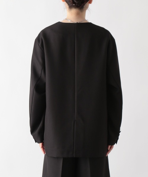 新品未使用タグ付【SONIA RYKIEL】ノーカラーレースジャケット　40 楽天市場】ジャケット ノーカラージャケット レディース 秋